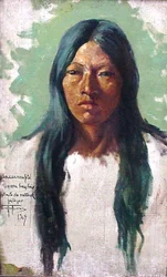 Cabeza de un indio Jacumpte